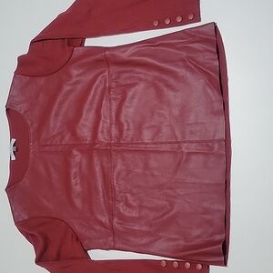 Sioni Milano Elegant Burgundy Long Sleeve Sweater  L